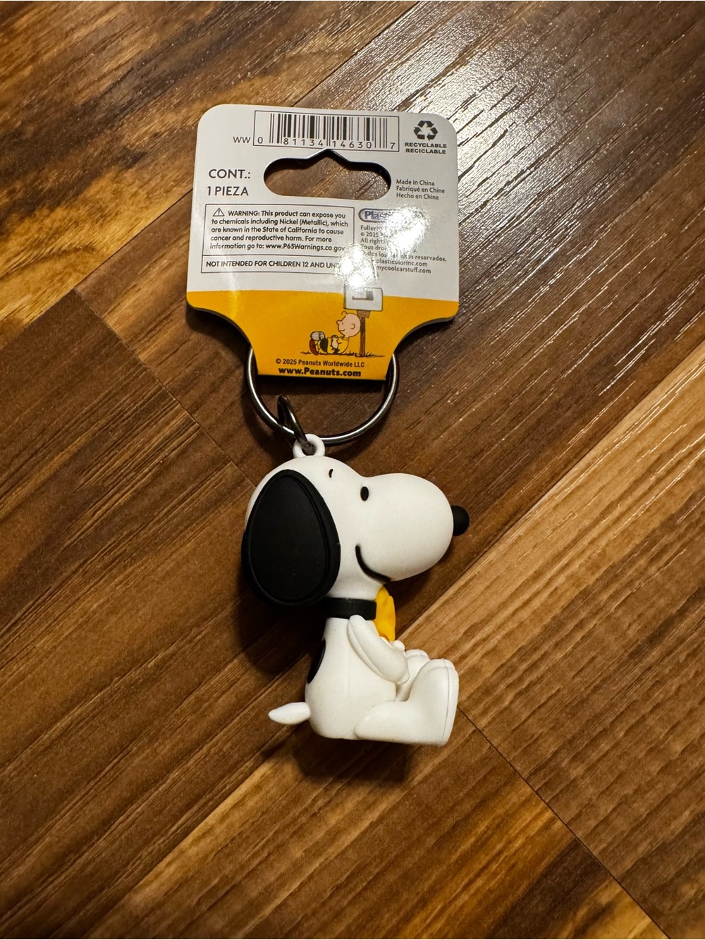 Peanuts Snoopy & Woodstock White and Yellow Dog Keychain/ purse charm - Picture 3 of 8